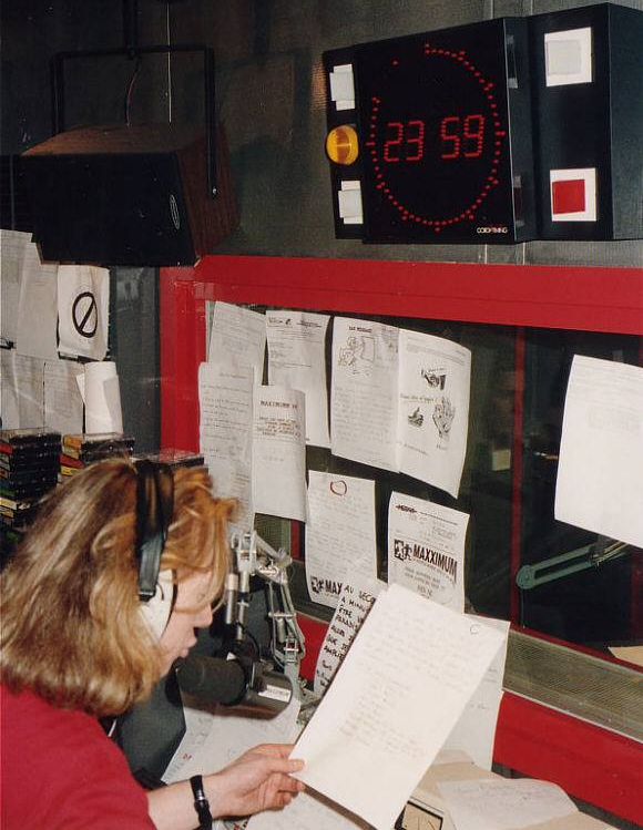 Fred Rister dans les studio de Maxximum le 06 janvier 1992 à 23h59